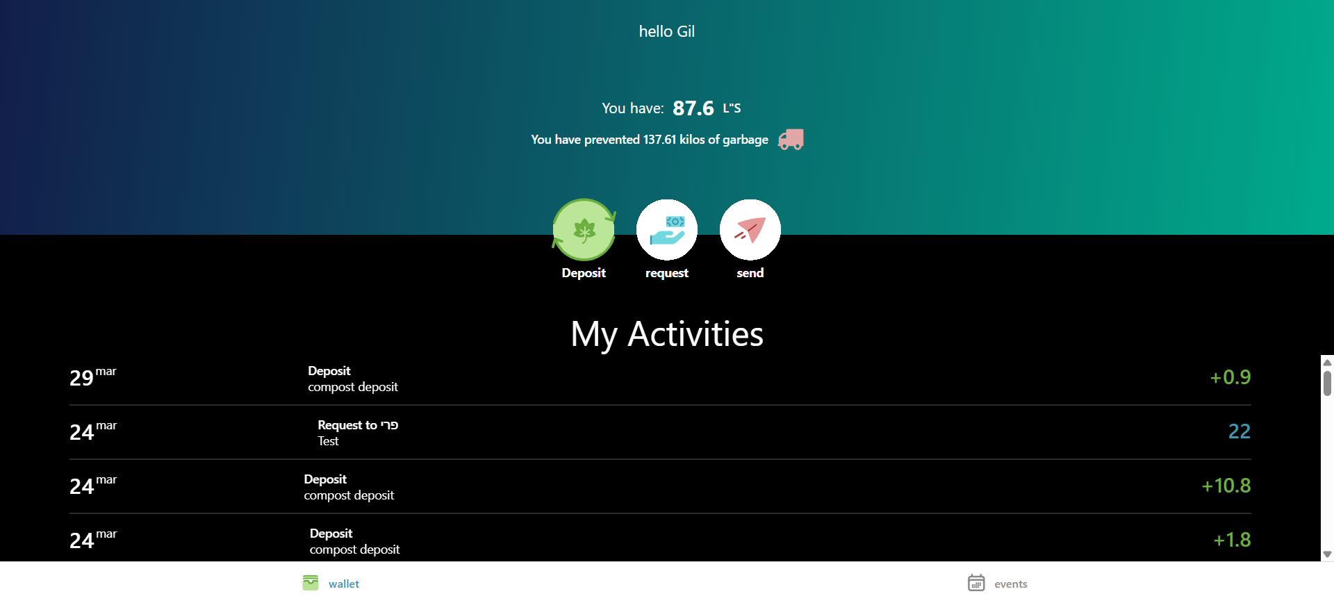 Compost & Community Wallet